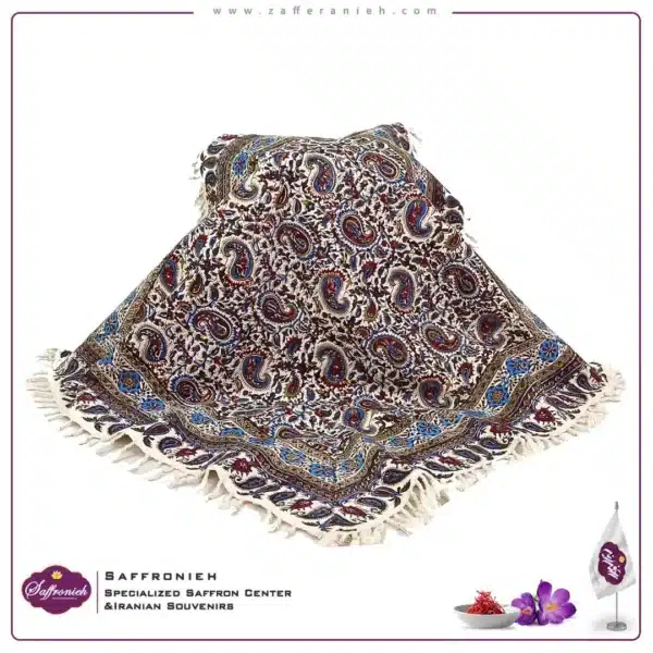 رومیزی قلمکار سنتی مربع – طرح FM20