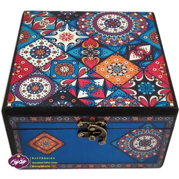 -نفیش-چوبی-طرح-ایرانی-سنتی-آبی-