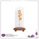 10008356-تندیس رز غنچه تابلو طلا