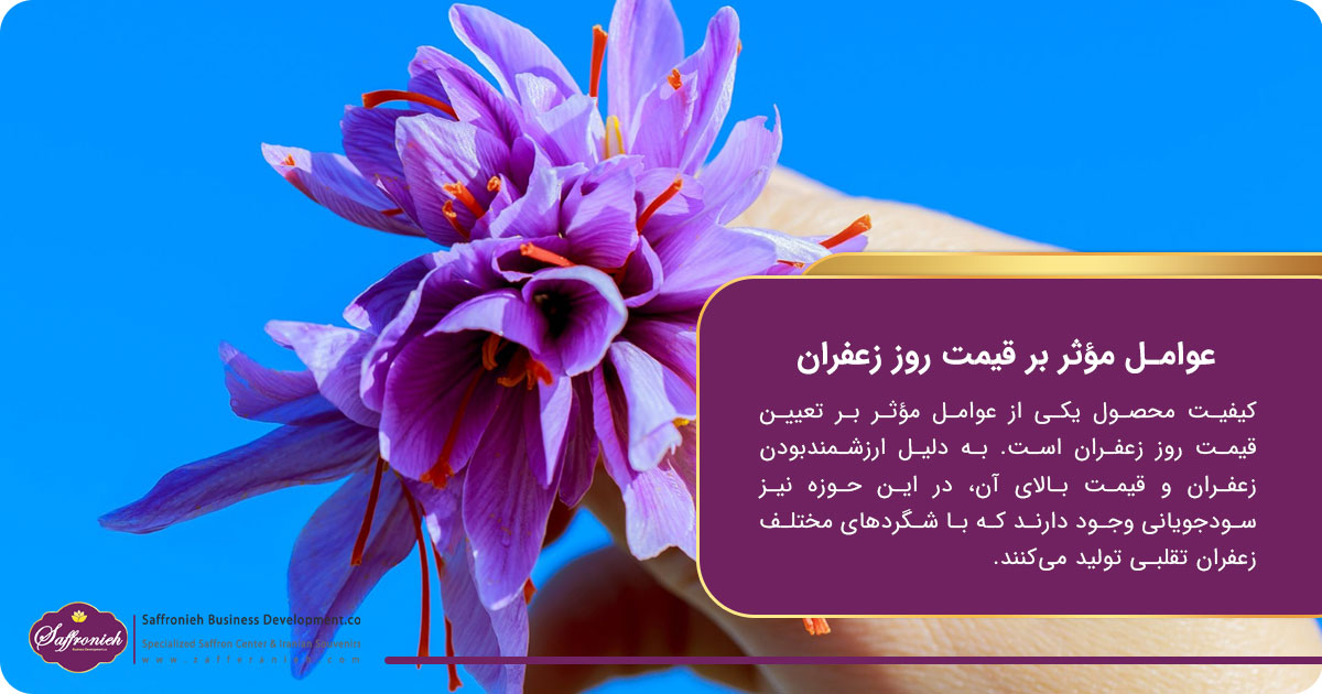 چه عواملی بر قیمت های روز زعفران تاثیرگذار هستند؟ 2 https://zafferanieh.com عوامل مؤثر بر قیمت های روز زعفران