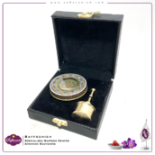 زعفران کادویی چرم مدل لعیا (بدون پایه)
