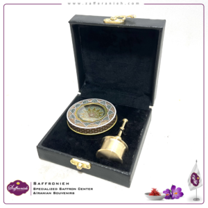 زعفران کادویی چرم مدل لعیا (بدون پایه)